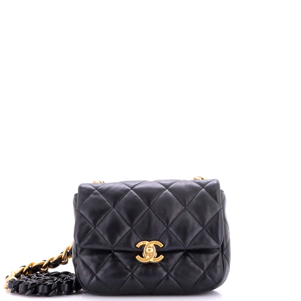Chanel Lacquered Metal Cc Flap Bag #258294C50B
